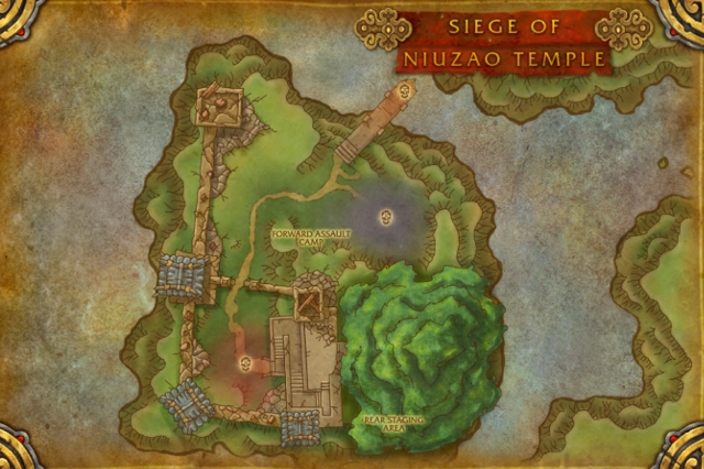 Siege of Niuzao Temple Dungeon layout